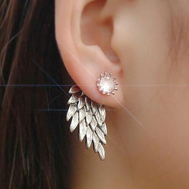 New Crystal Flower Drop Earrings for Women Fashion Jewelry Gold Silver Rhinestones Earrings Gift for Party and Best Friend