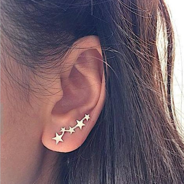 Pink Stone Crystal Flower Drop Earrings for Women Fashion Gold Rhinestones Earrings Modern Jewelry Gift