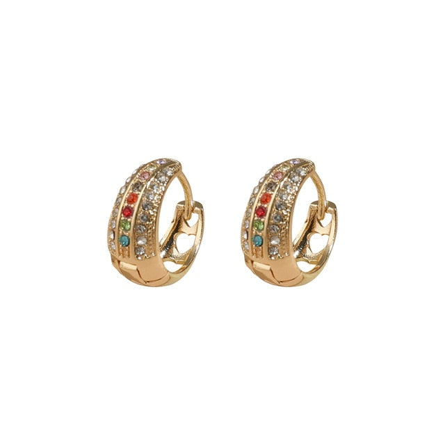 2019 New Fashion Pearl Ear Cuff Bohemia Stackable C Shaped CZ Rhinestone Small Earcuffs Clip Earrings for Women Wedding Jewelry