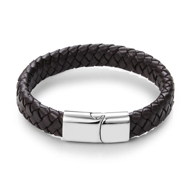 Jiayiqi Punk Men Jewelry Black/Brown