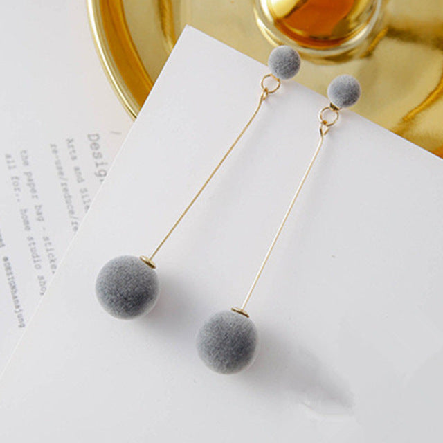 Korean Fashion Long Slope Geometric asymmetry Rhinestone circle earrings new Acrylic earring for women Gift Party Wedding